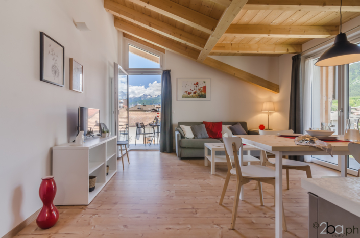 casa di montagna legno mansarda vacanza affitti brevi valle di non